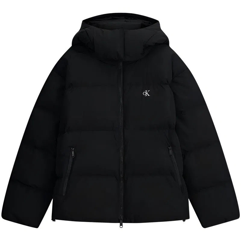 Женская пуховая куртка с капюшоном Calvin Klein, Space Black