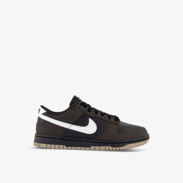 

Кроссовки Dunk из кожи с низким верхом и вставками Nike, черный