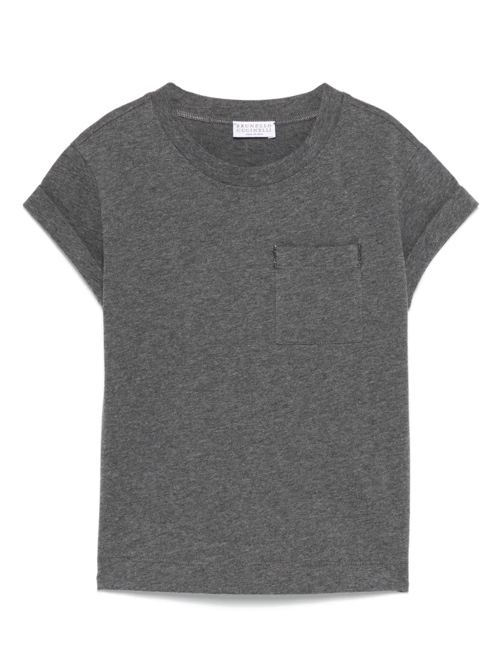 

Базовая футболка Brunello Cucinelli Kids, серый