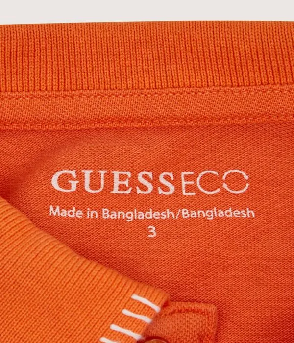Детское поло для мальчиков хлопковое Polo Guess, Arancione — фото 4