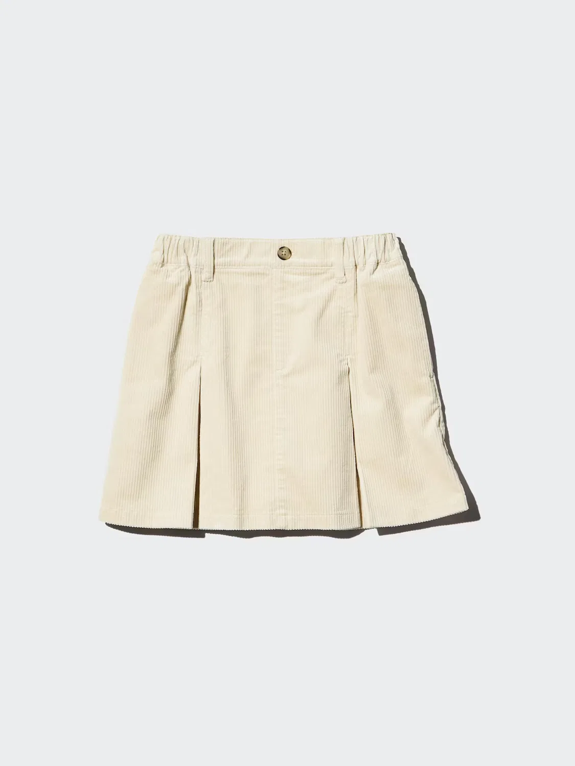 Юбка из вельвета Uniqlo, для девочек, кремовый — фото 3
