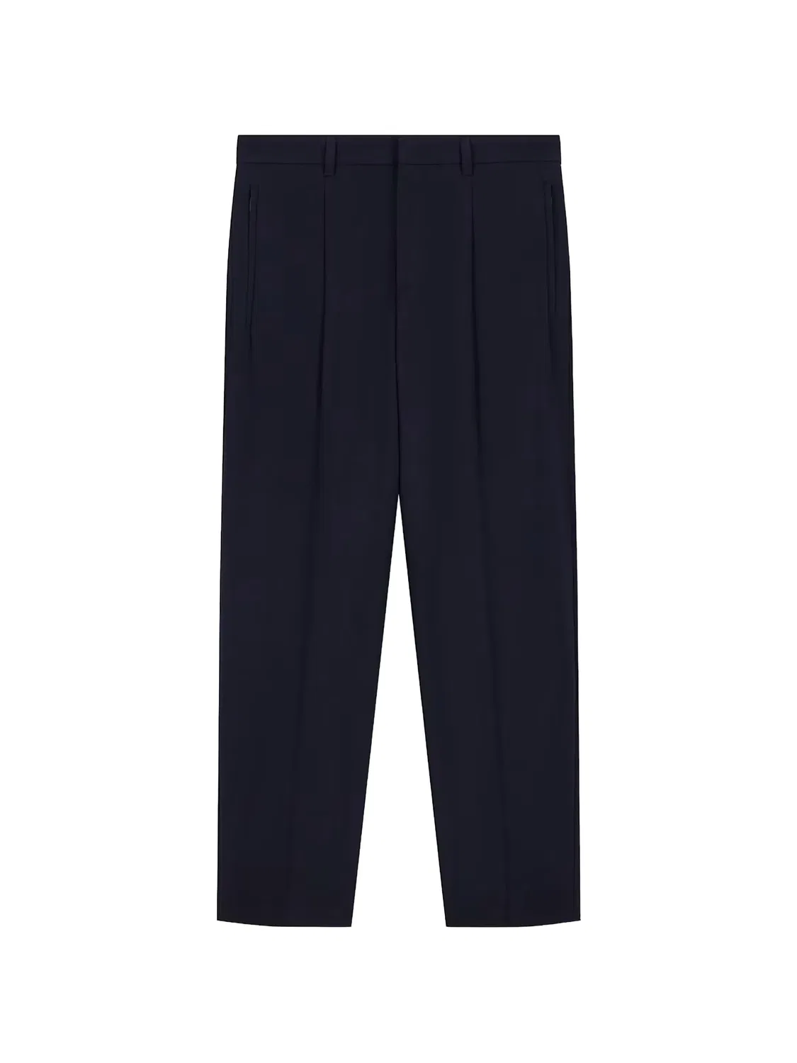 Классические брюки со складками черные Emporio Armani, черный