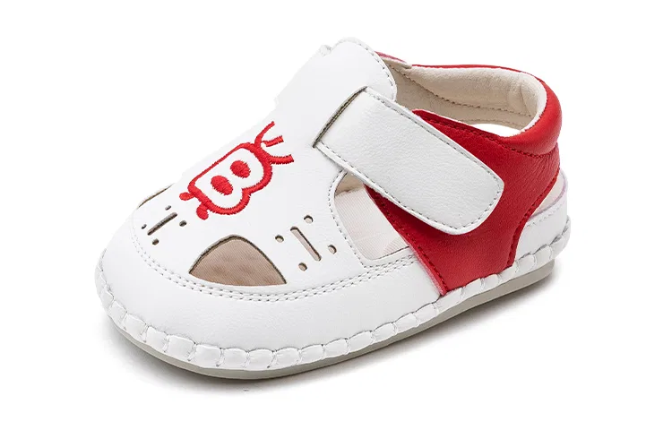 Детские ботиночки для малышей с синтетической кожи, модель Pre Walking Shoes & Sock Shoes, EBMINI, Beige Red — фото 3
