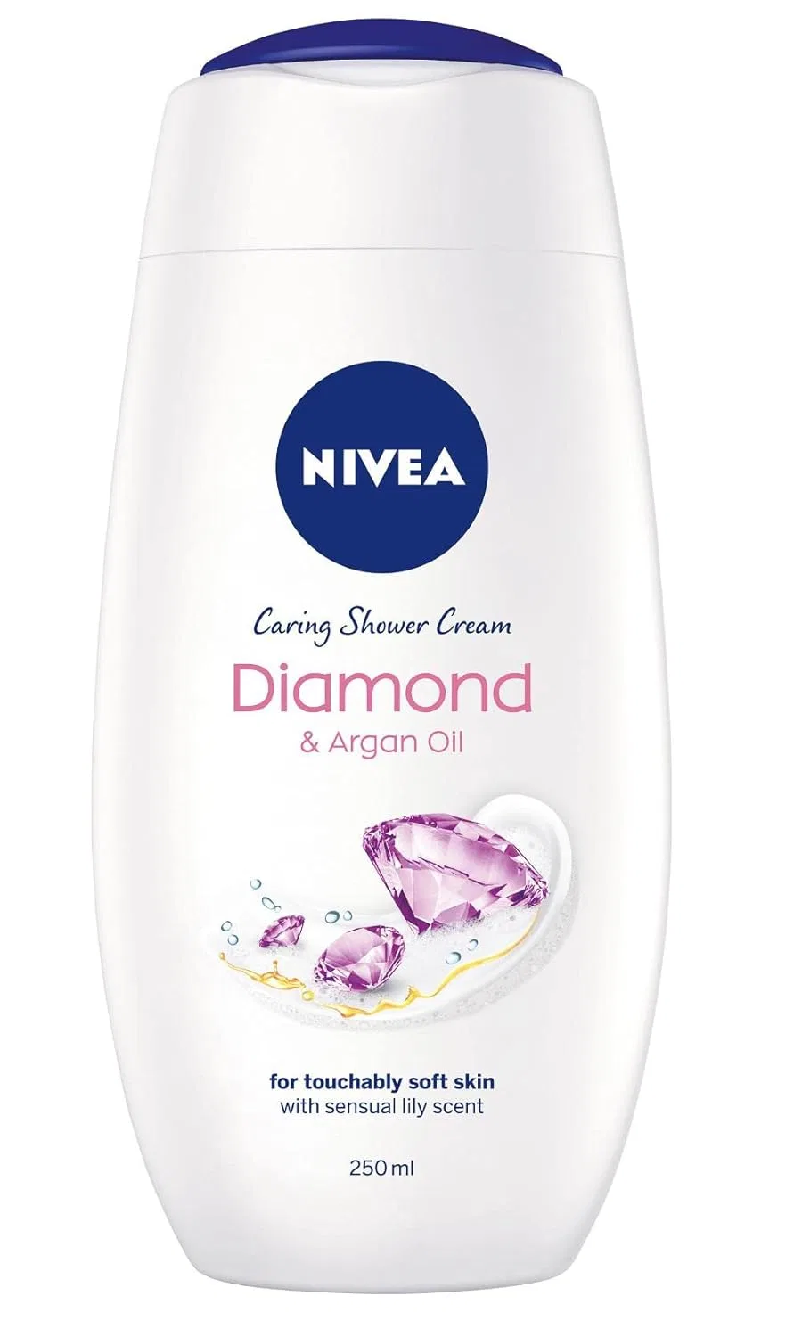 Гель для душа Diamond & Argan Oil, Nivea, набор 6 x 250 мл, Lily
