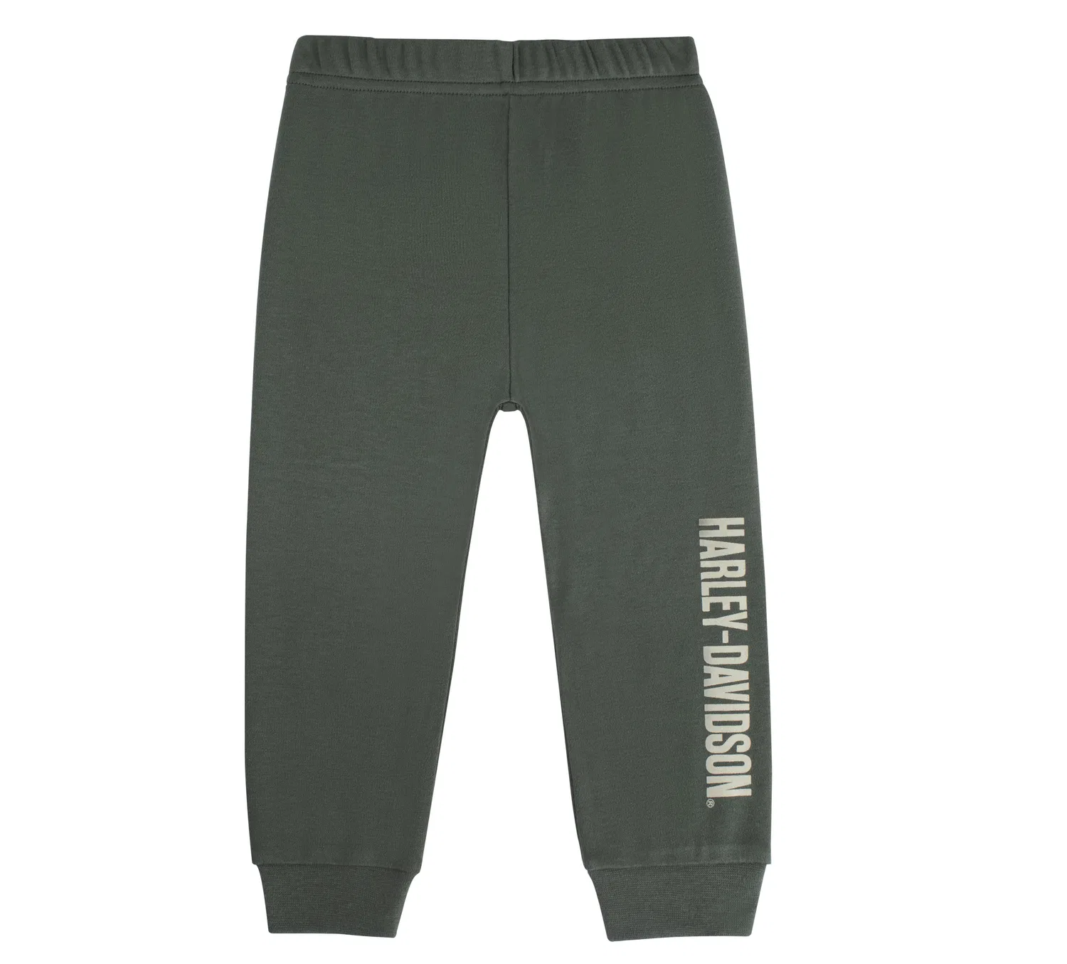 Детский комплект с коротким рукавом и штанами Knit Mock Douibler Creeper & Pant Set Harley Davidson, Thyme/Birch — фото 2