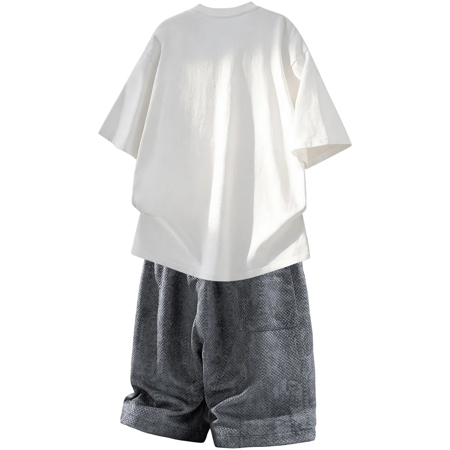 Детский комплект спортивной одежды Черный+Абрикосовый Серый Casual Sportswear Unisex WARRIOR — фото 4