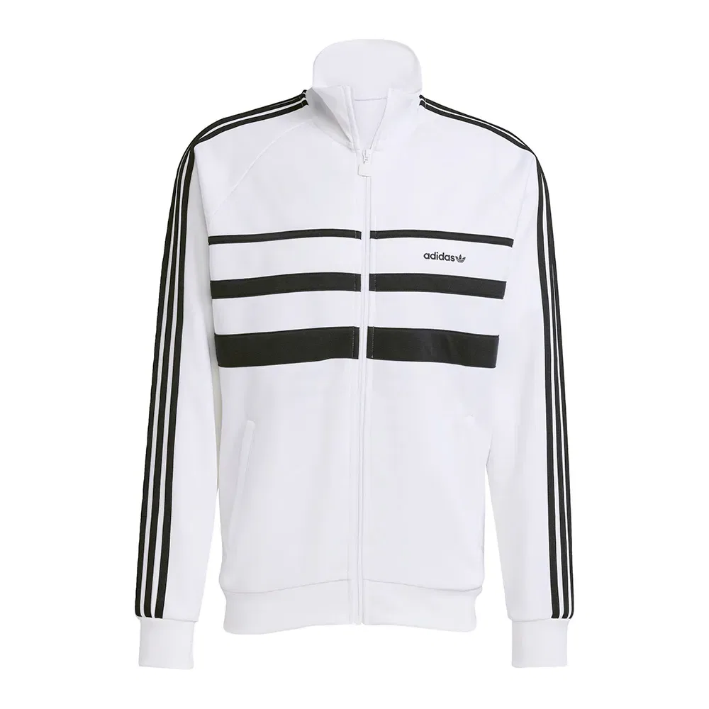 Худи с молнией Adidas Originals, белый — фото 3