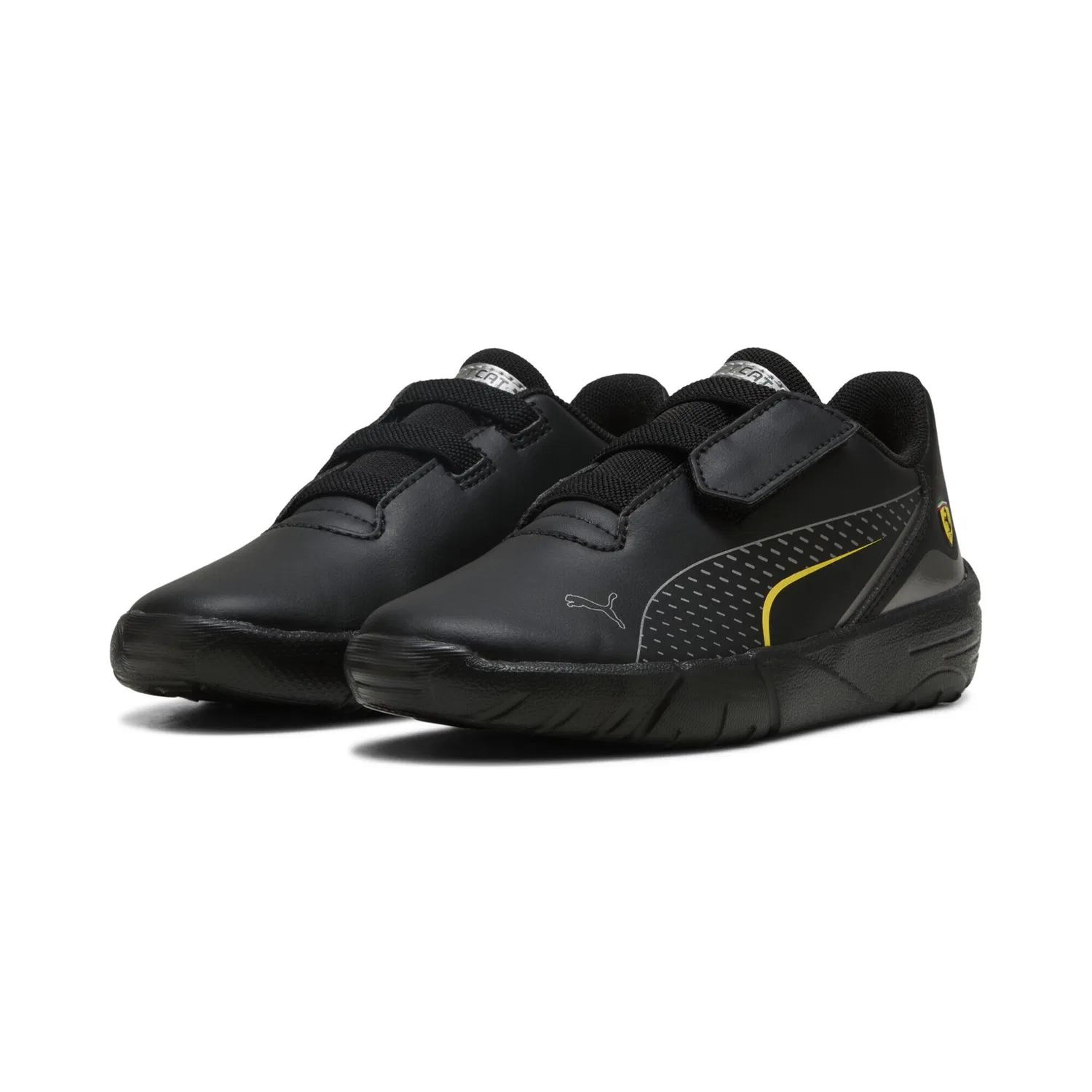 Детские кроссовки для автоспорта Scuderia Ferrari Drift Cat 11 PUMA, Black Speed Yellow
