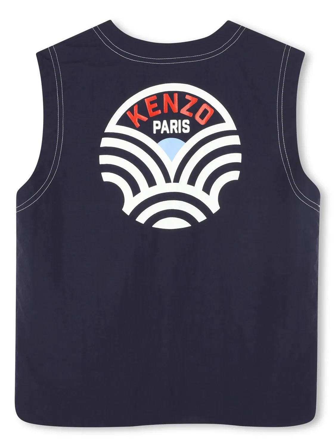Kenzo Жилетка с логотипом темно-синего цвета — фото 2