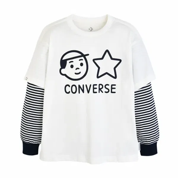 Футболка с длинным рукавом слоеная Converse x Noritake, белый — фото 2
