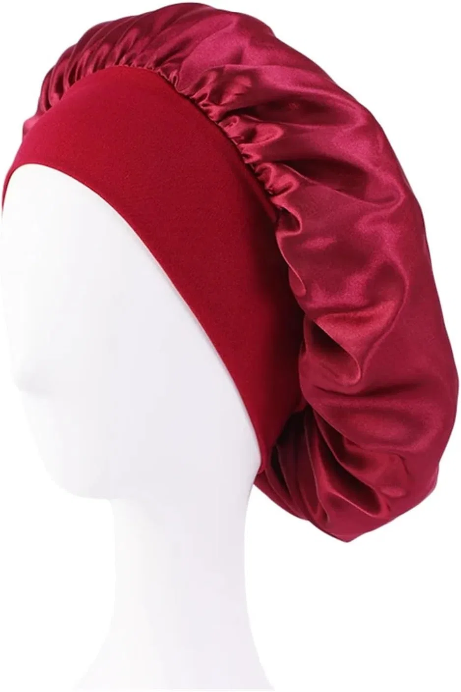 Шапочка для душа Satin, AHIOJEGX, Wine Red
