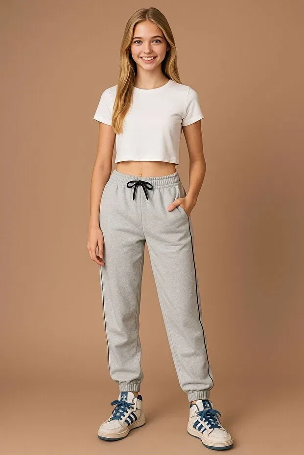 Детский спортивный комплект спортивных брюк Cm Buseyiz, Gray-Gray — фото 4