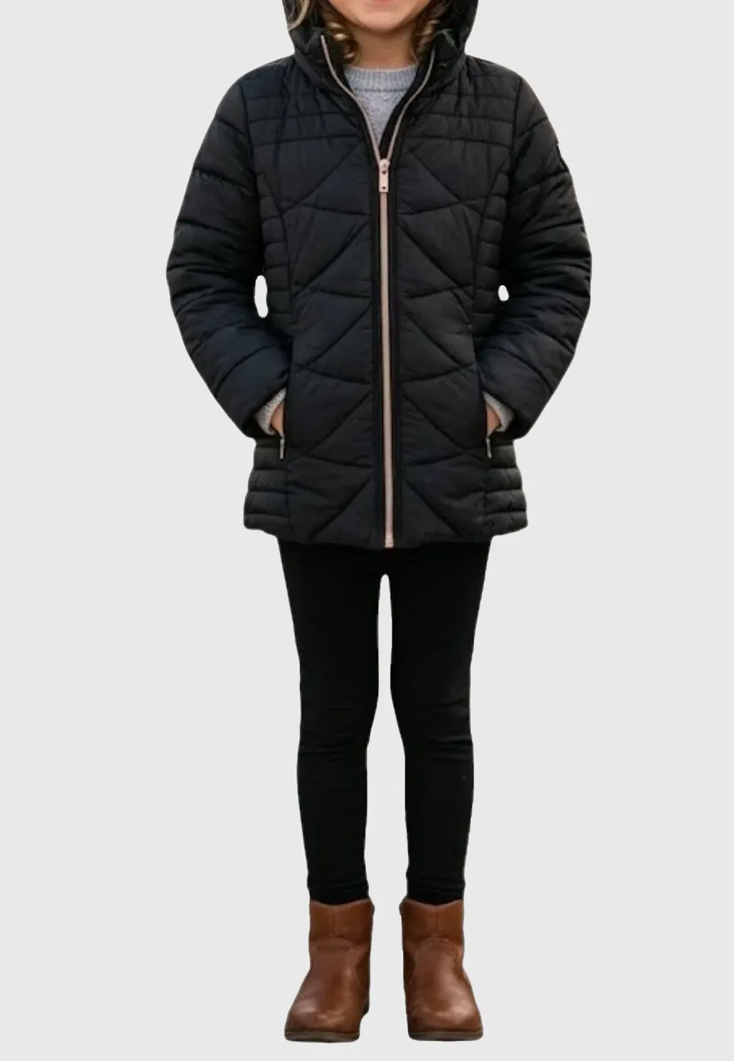 Giubbotto col 1200 - зимнее пальто Ea7 Emporio Armani, Black