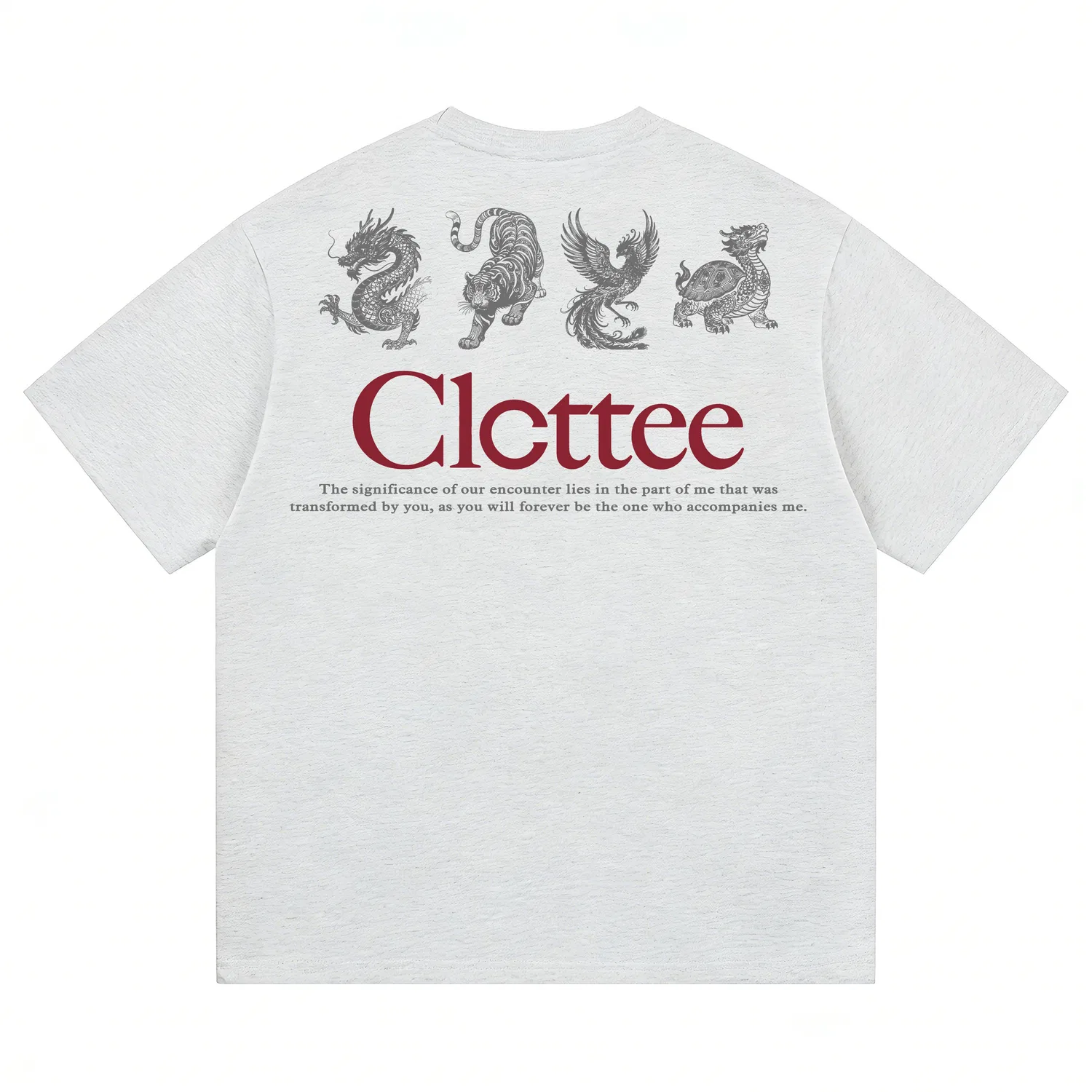 Детская футболка с круглым вырезом и прямым кроем Unisex CLOT, White Heather Gray