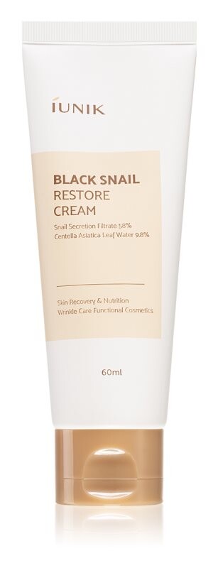 

Регенерирующий и увлажняющий крем с экстрактом слизи улитки iUnik Black Snail