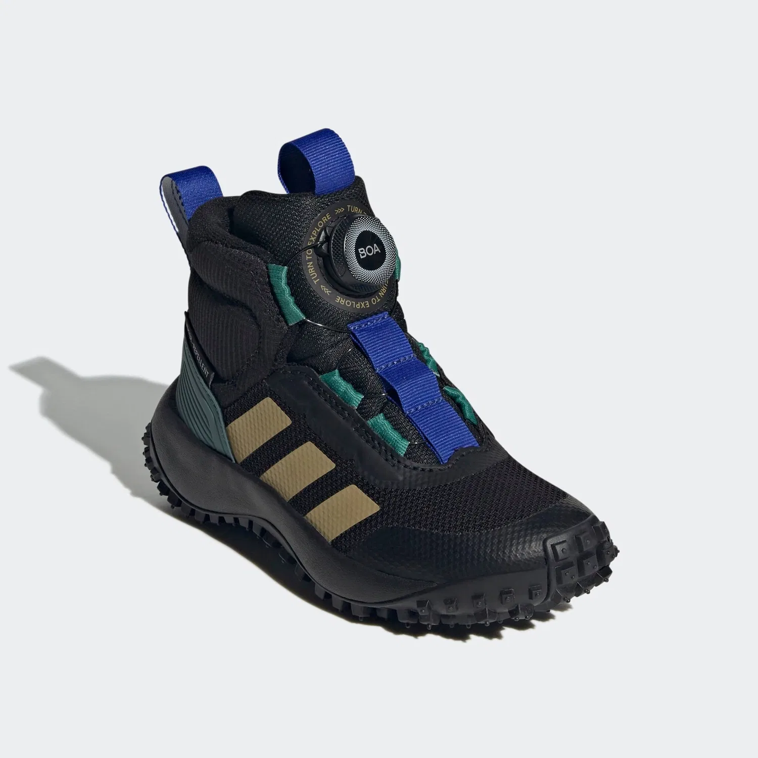 Детские кроссовки с системой BOA Adidas Sportswear, Core Black/Khaki/Preloved Teal