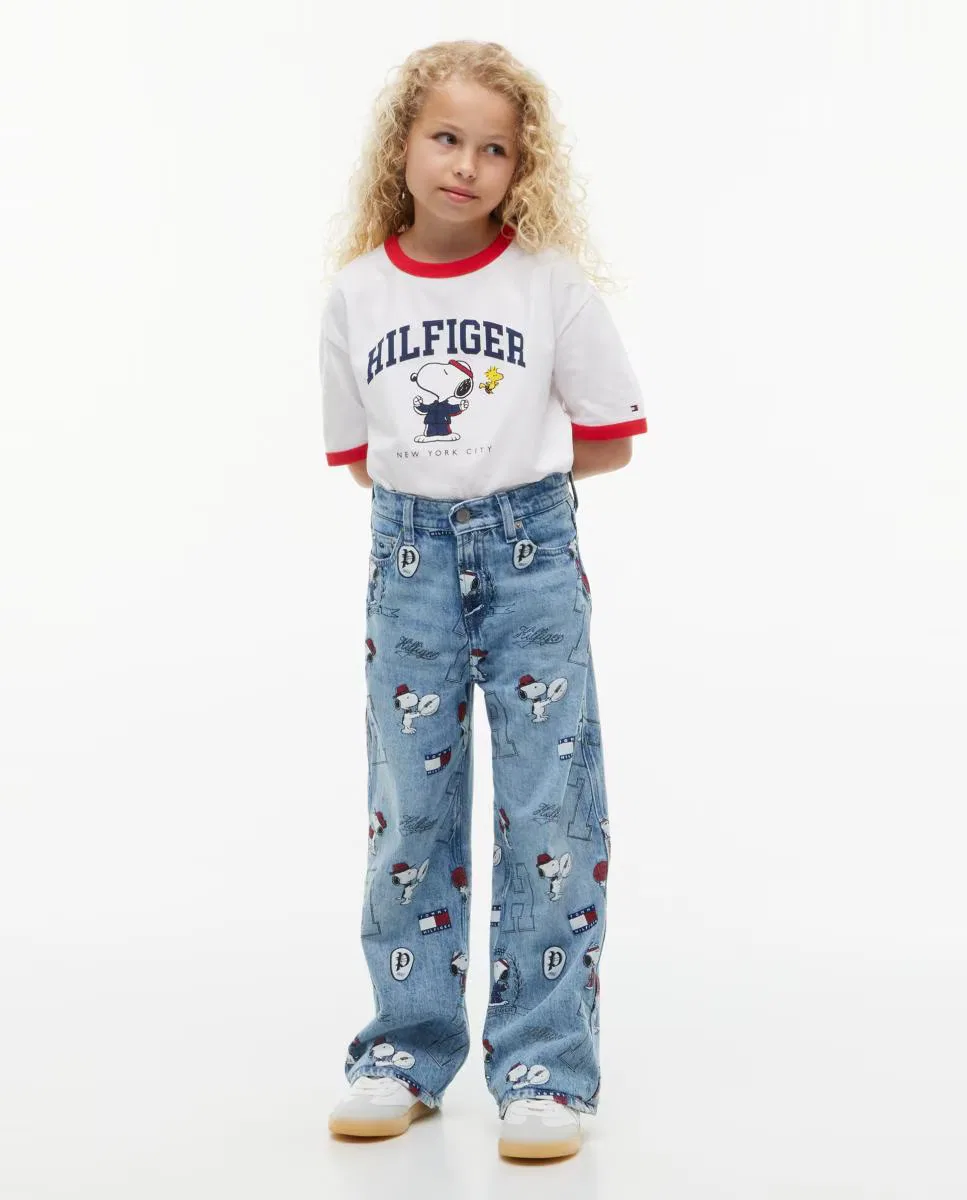 Детская футболка с коротким рукавом, Logo Snoopy, Tommy Hilfiger, белый — фото 4