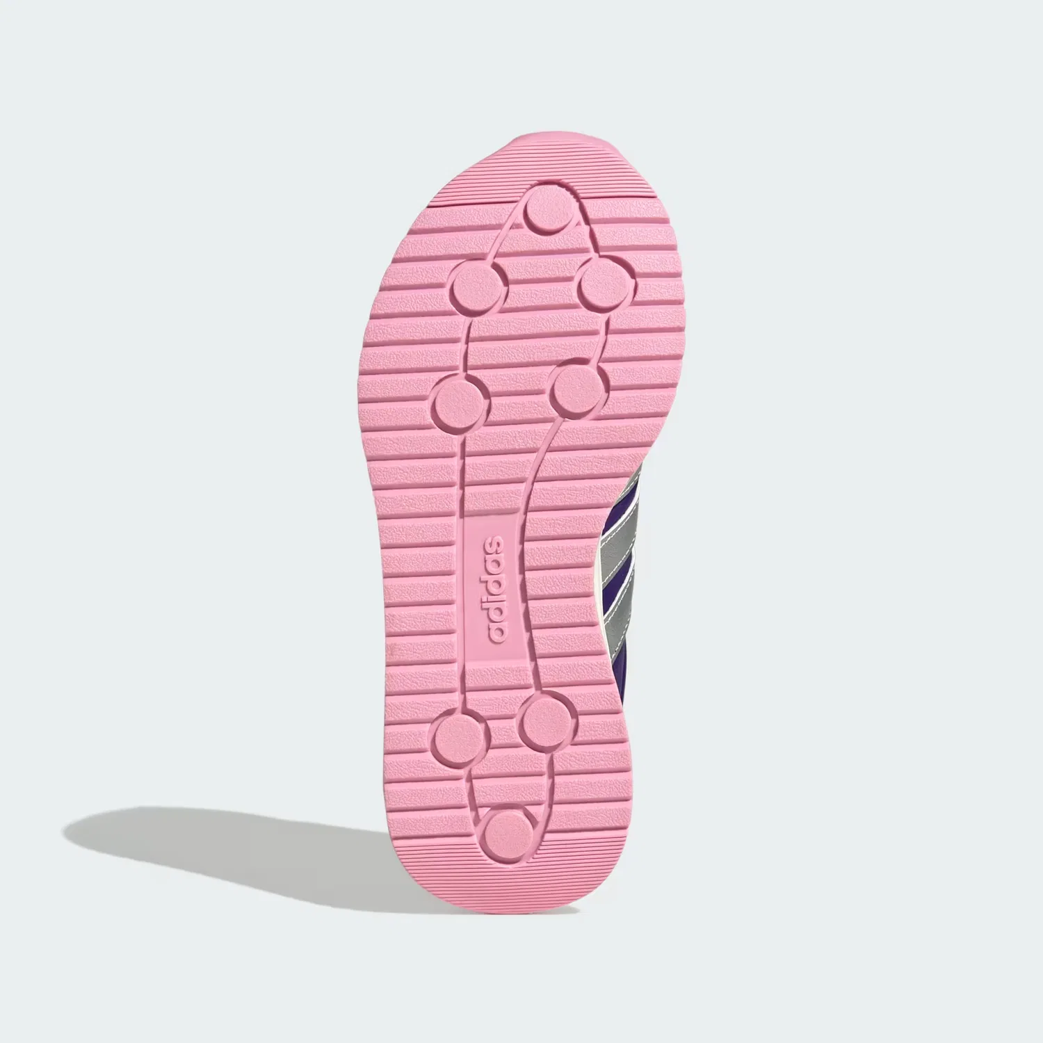 Детские кроссовки с амортизацией Cloudfoam Run 70s 2.0 Adidas Sportswear, фиолетовый/серебристый металлик — фото 3