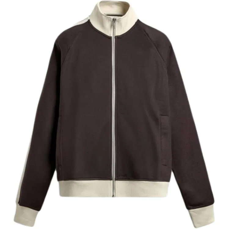 Мужской свитшот с воротником-стойкой Dark Red ZARA, Темно-красный