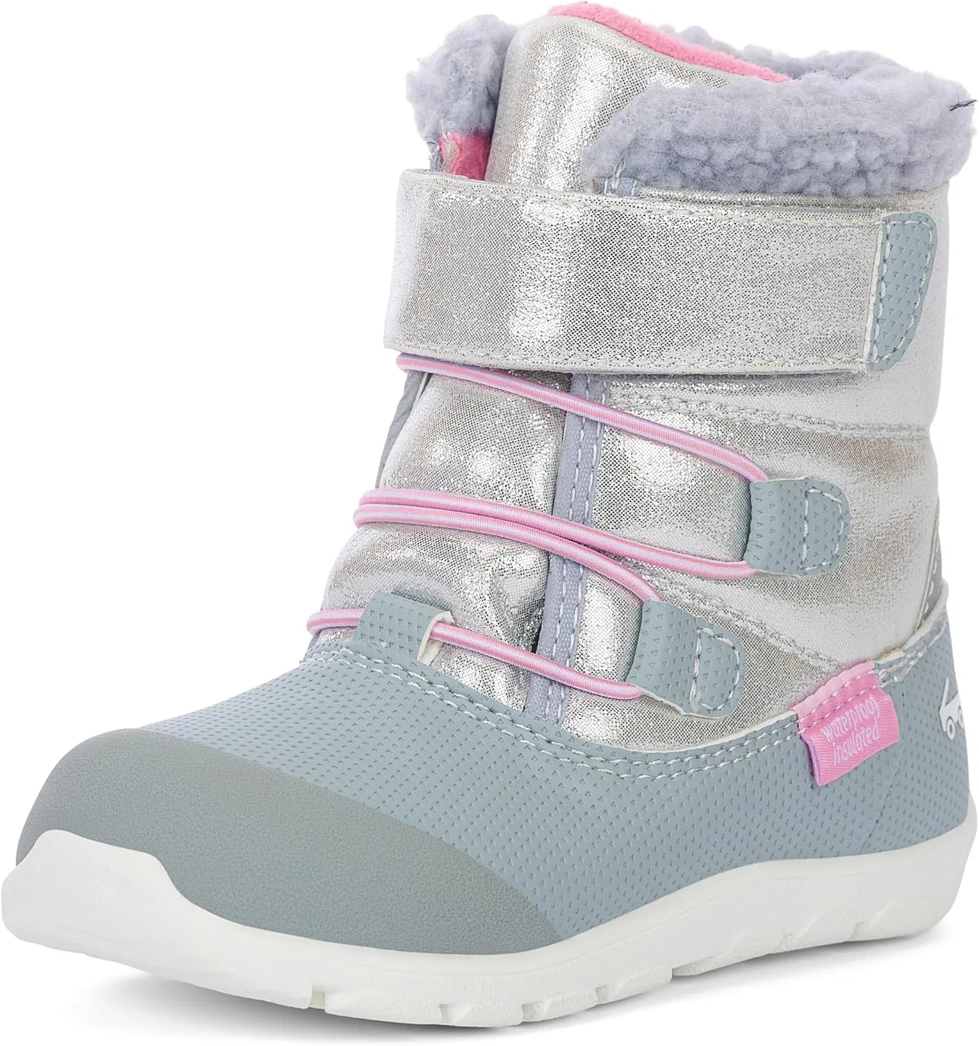 Детские зимние ботинки для девочек Gilman See Kai Run, Silver Shimmer
