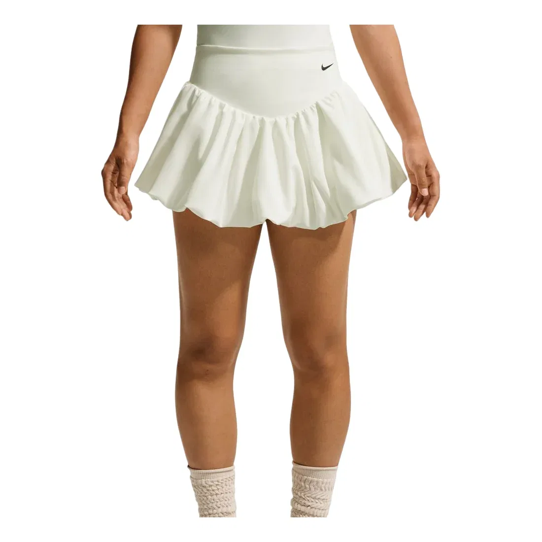 Женская юбка One Dri-FIT 2-in-1 Bubble Skirt Asia Sizing 'Sail Black' Nike, Sail/Black