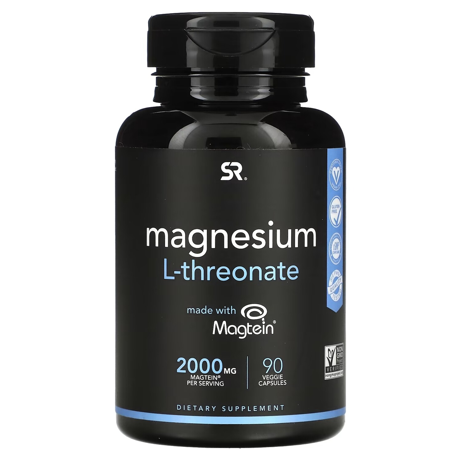 

Sports Research Magnesium L-Threonate 2,000 mg , 90 вегетарианских капсул