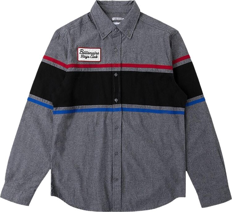 

Лонгслив Billionaire Boys Club Service Bay Long Sleeve Woven 'Charcoal', серый