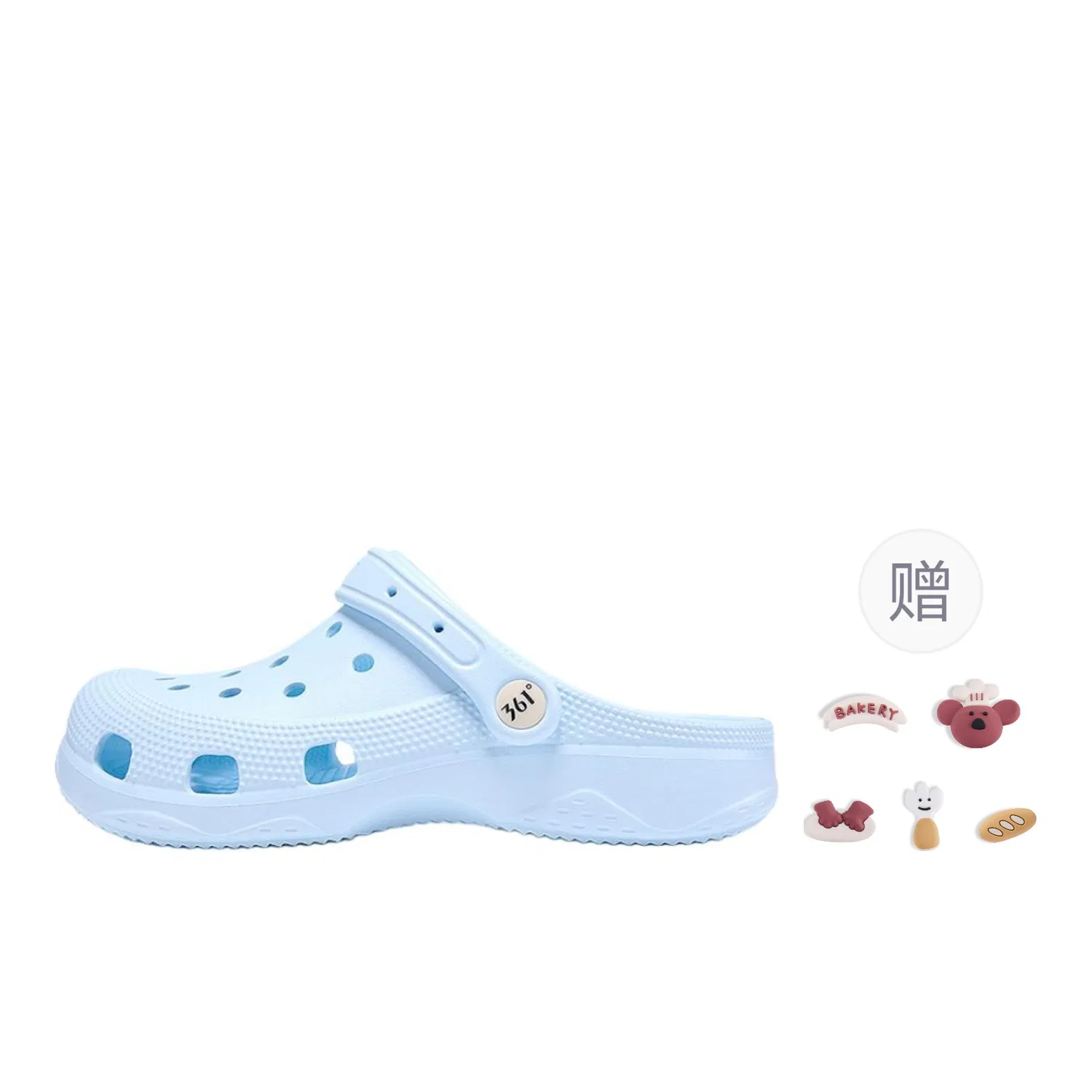 Детские сабо с принтом Breathable Blue+Bear Holiday, 361°