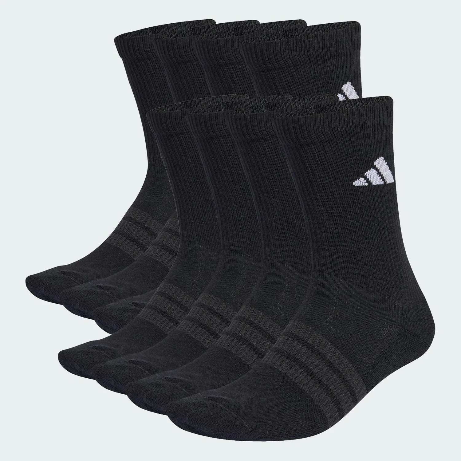 Мужские носки с компрессией Essentials Crew Sock Adidas, Schwarz Weiss — фото 4