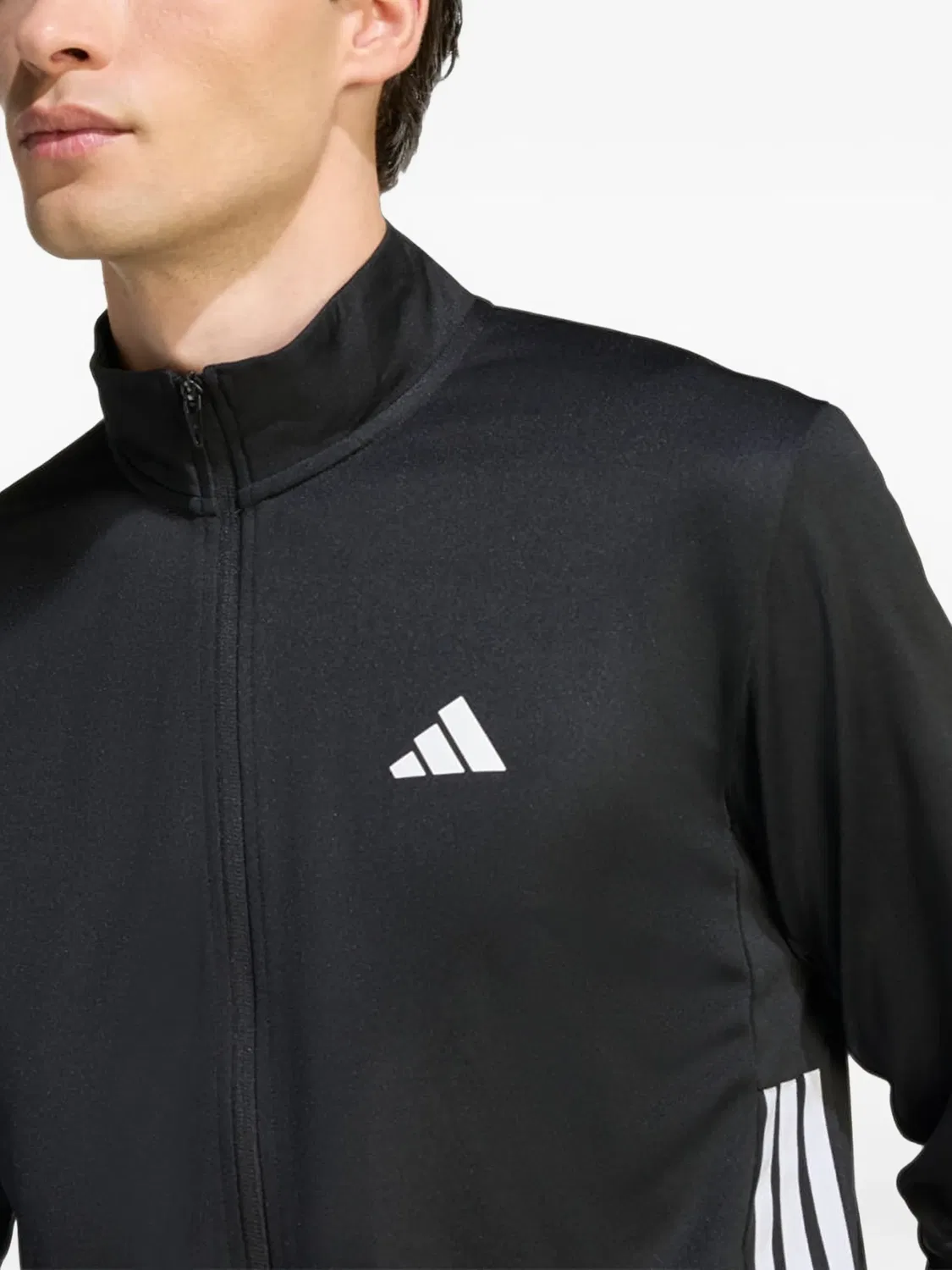 Олимпийка Workout Essentials с тремя полосками Adidas, черный — фото 2