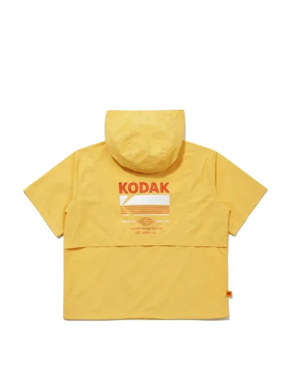 Детская анорак-худи с коротким рукавом, графический принт, Cool, Kodak Kids, желтый — фото 4