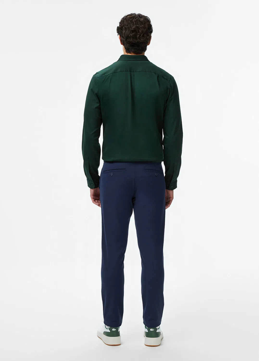 Брюки Lacoste slim fit, темно-синий — фото 2