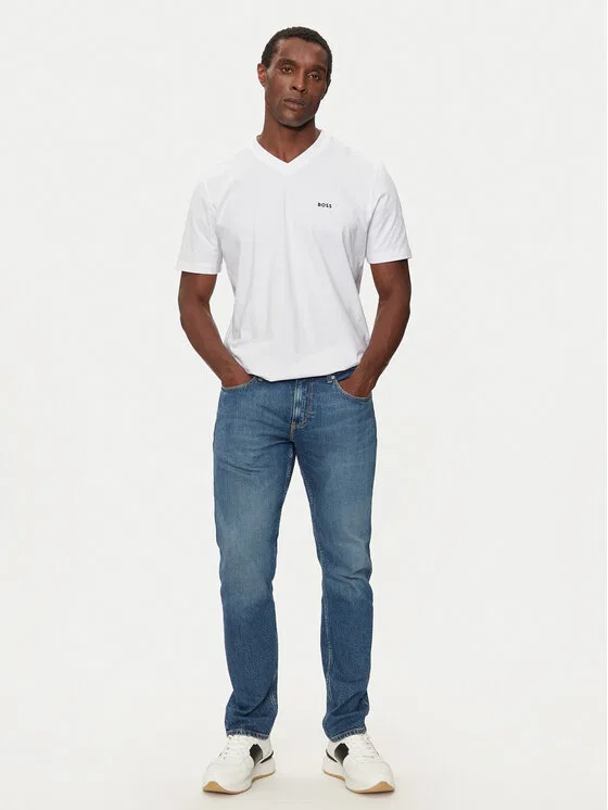 Футболка regular fit Tee V Boss, белый — фото 2