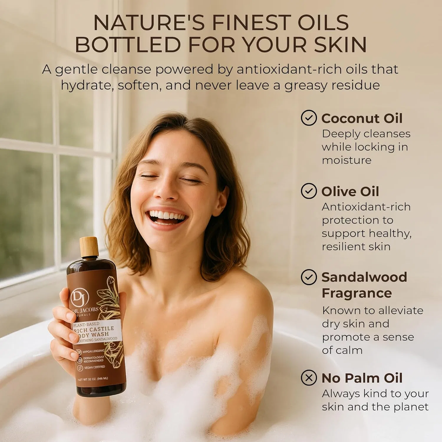 Dr.Jacobs Naturals Жидкое мыло Кастильское Лаванда, Dr. Jacobs Naturals, 473 мл — фото 3