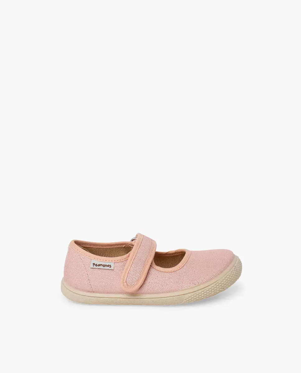 Детские балетки для девочек с блеском Pisamonas, Rosa
