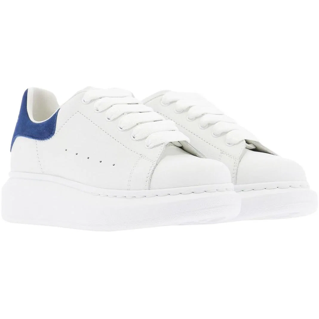 Детские кроссовки для скейтбординга Oversized Sneaker Alexander McQueen, Blue White — фото 4