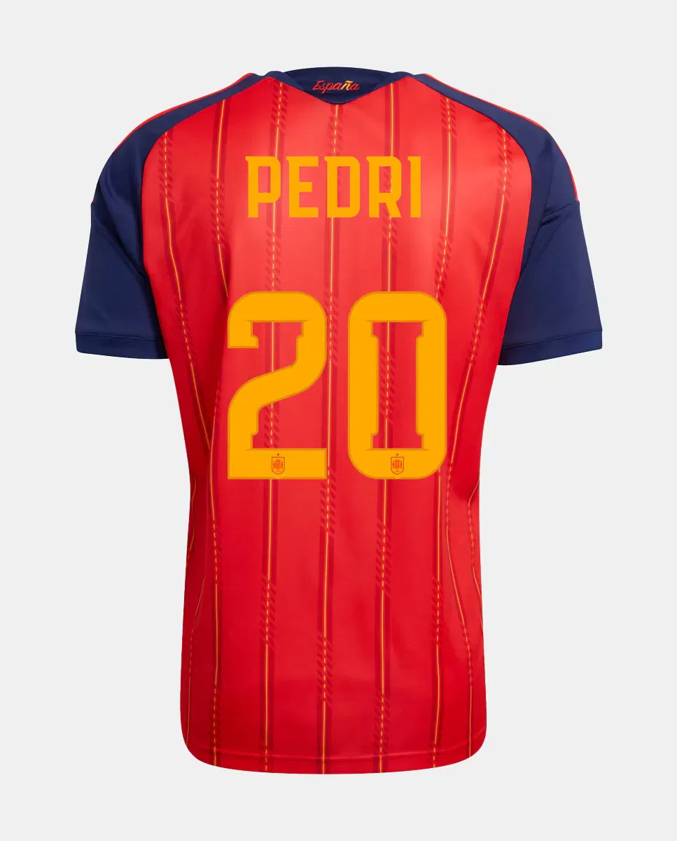 Мужская футболка с длинным рукавом Pedri 20 Adidas, Rojo