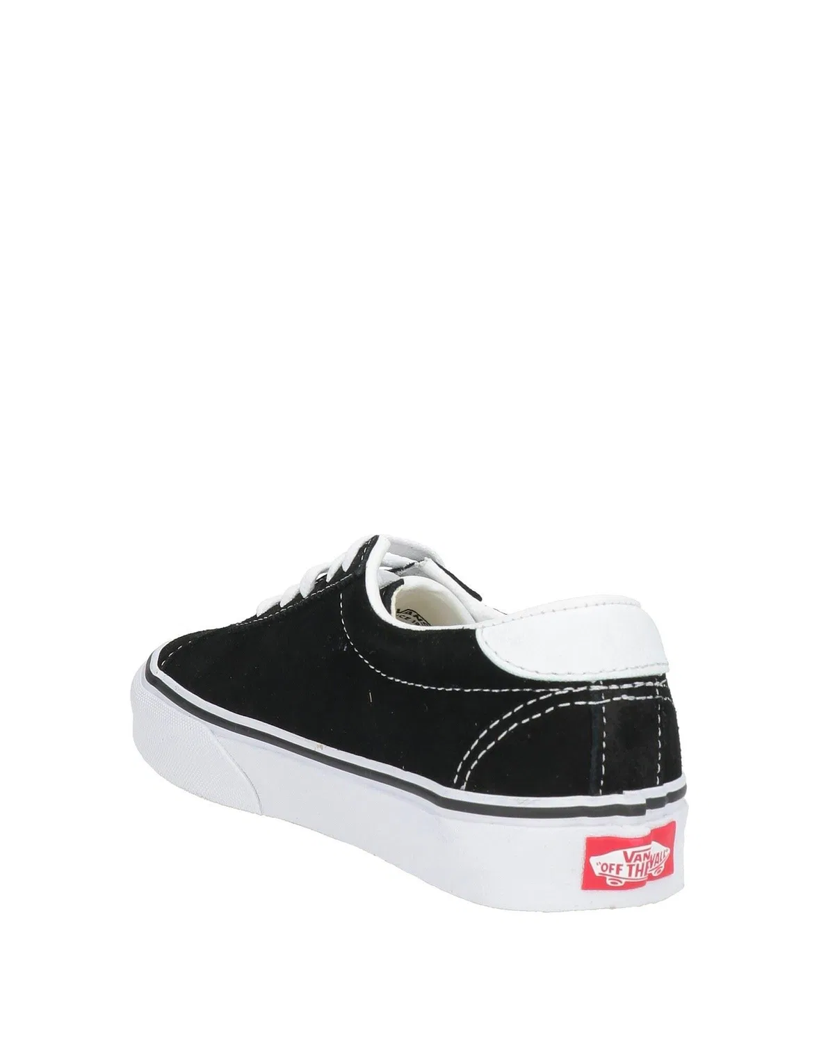 Детские низкие кеды для девочек из кожи Vans, черный — фото 3
