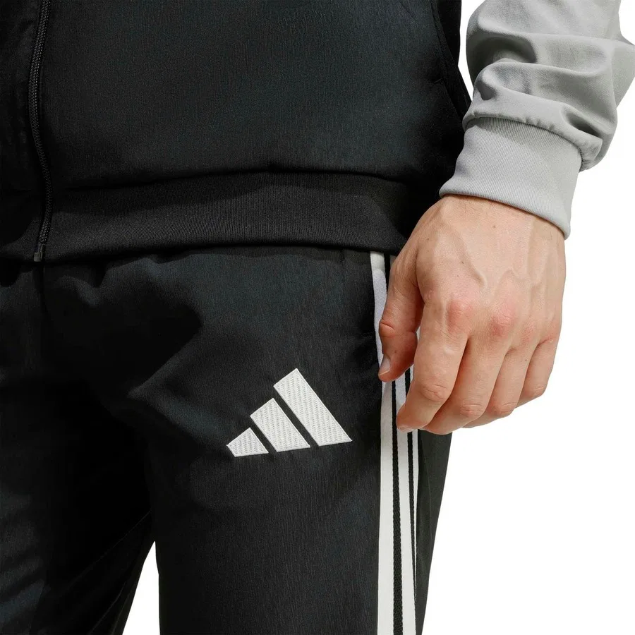 Спортивные брюки для футбола с принтом TIRO26C Pre Pnt adidas, Черно-белый — фото 4