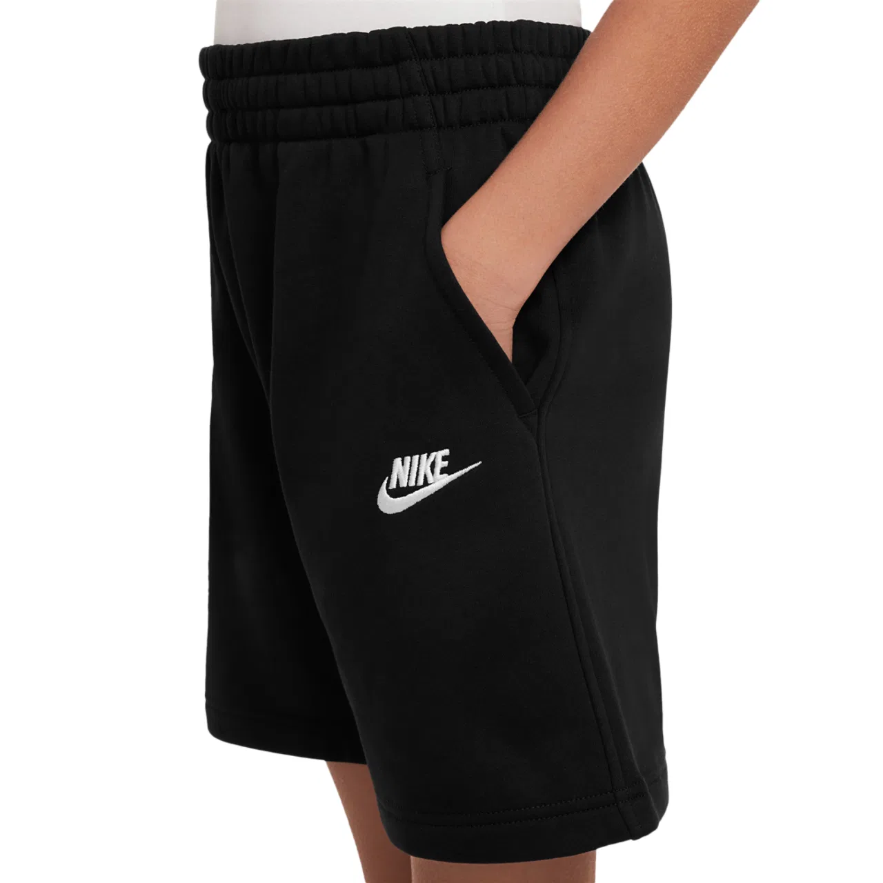 Шорты для мальчиков Club Fleece NSW Nike, черный/белый — фото 3