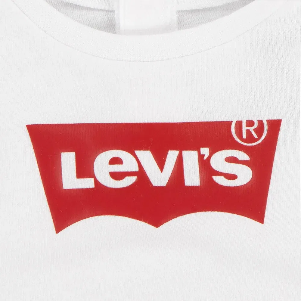 Детская футболка с принтом Batwing для девочек Levi's, White — фото 4
