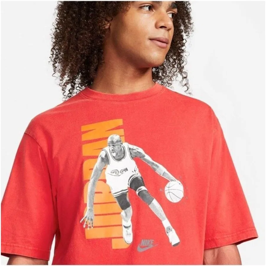 Футболка с графическим принтом Jordan Vintage Nike, Красный