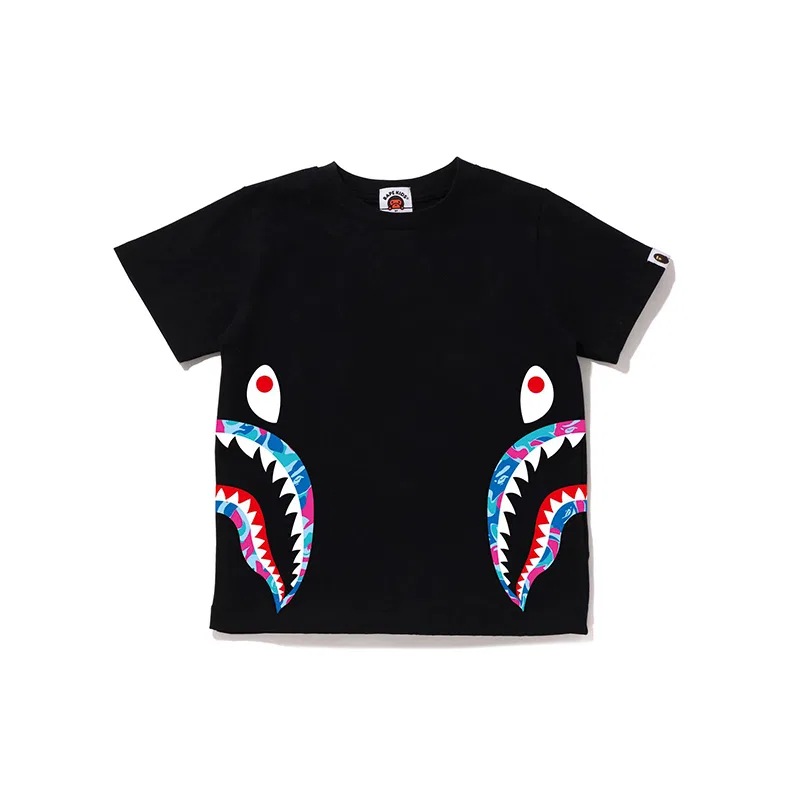 Детская футболка с принтом Shark Series SS22 A BATHING APE, White WHX — фото 3