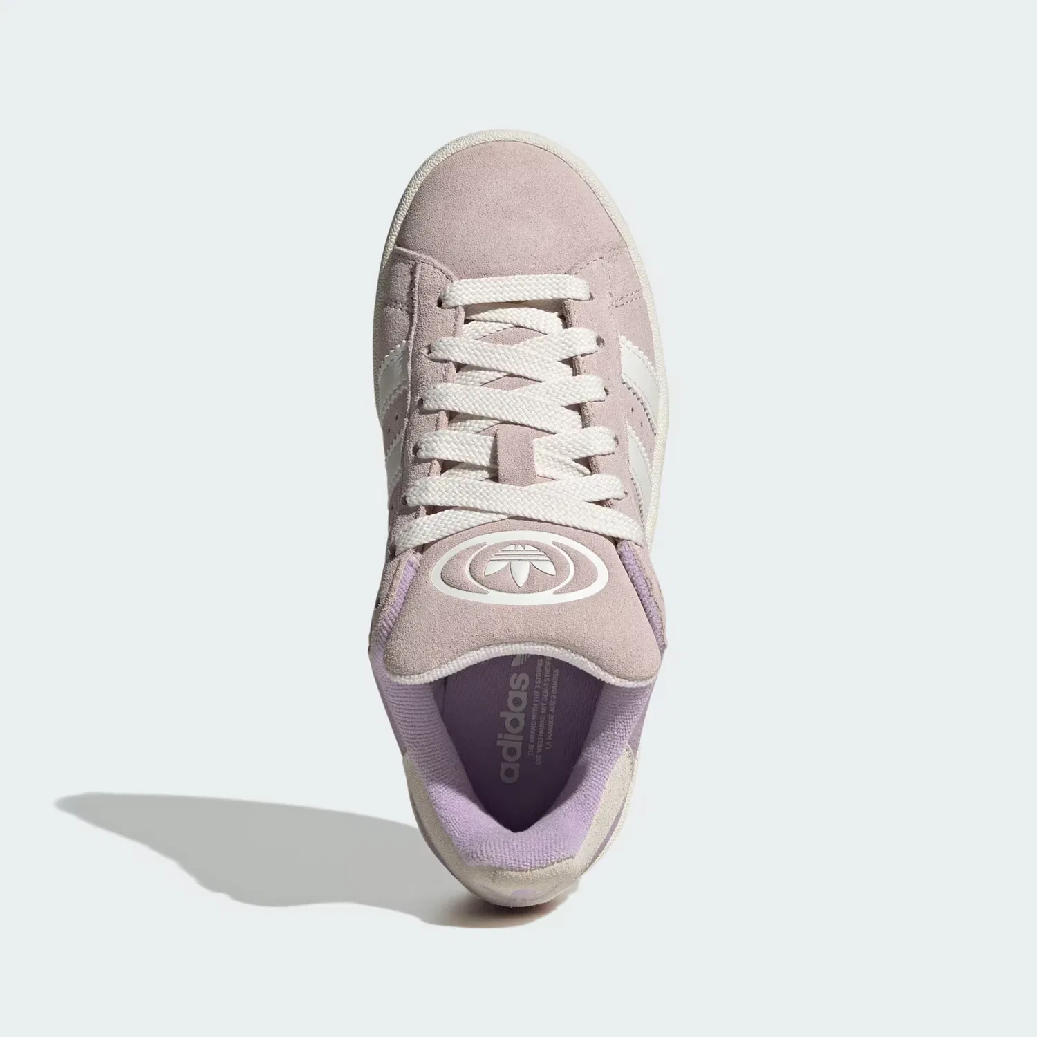 Детские кроссовки с градиентным верхом Campus 00s Adidas Originals, Almost Pink/Core White/Powder Plum — фото 3