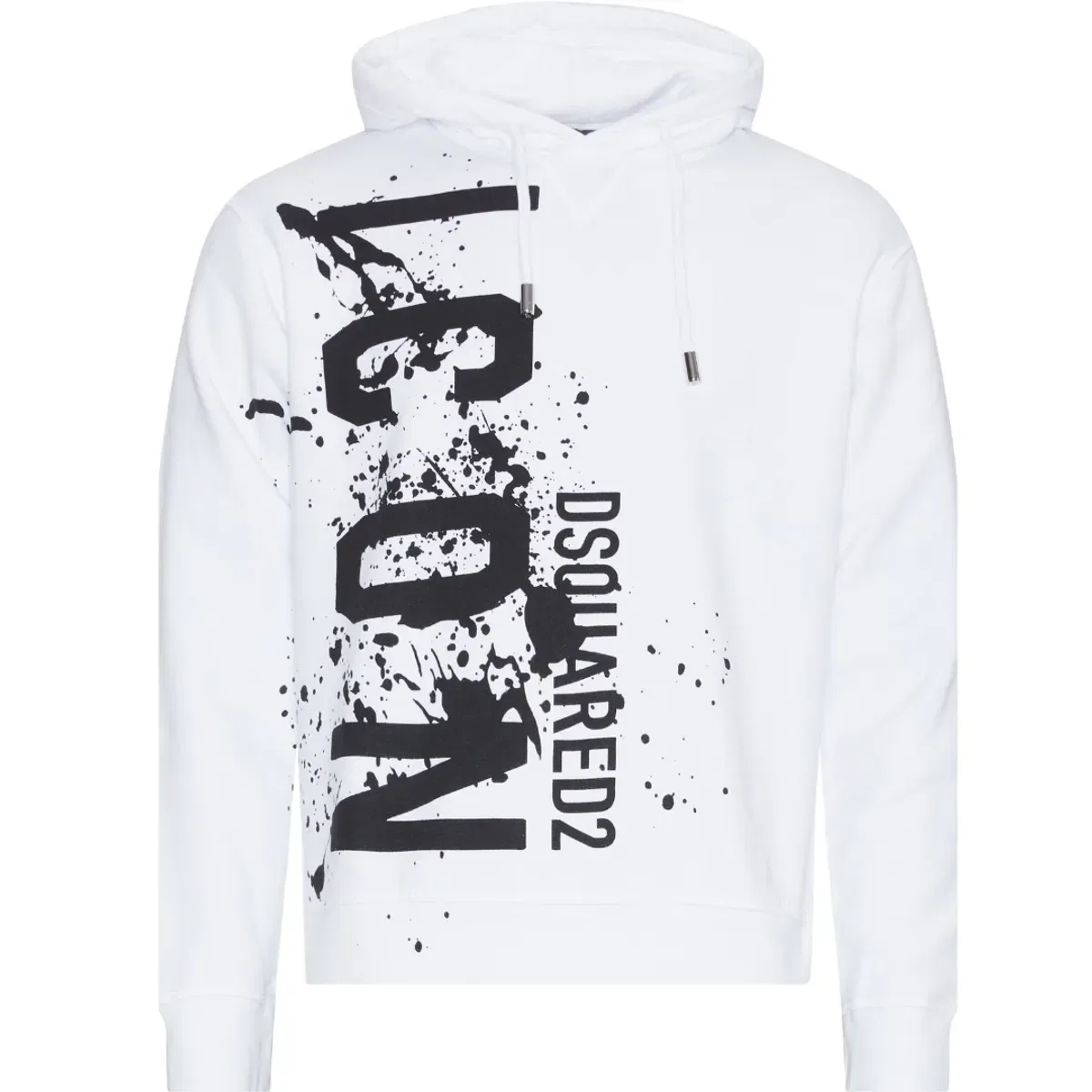 Мужской худи Cool Fit Icon Splash Logo Dsquared2, White