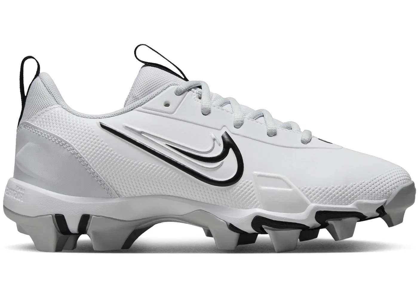 Детские бутсы Nike Force Trout 9 Keystone, White Pure Platinum Metallic Silver Black