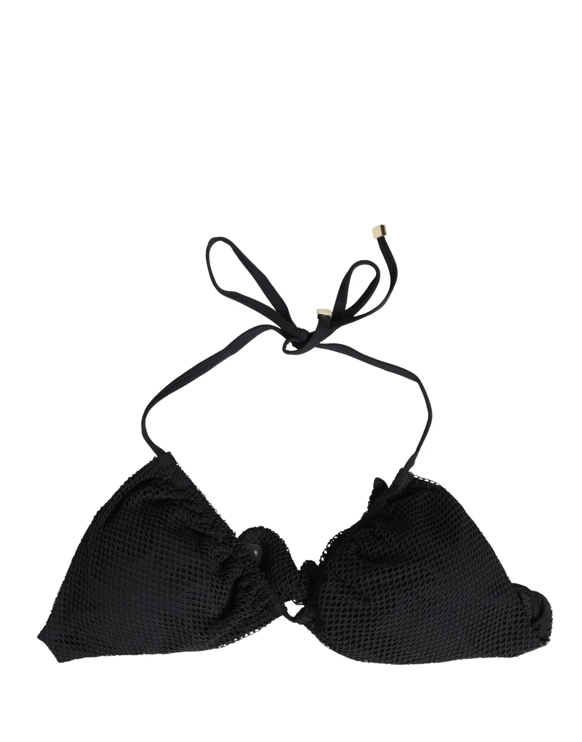 Женский купальный топ бикини с треугольными чашечками Padded Triangle Dolce & Gabbana, Black — фото 2