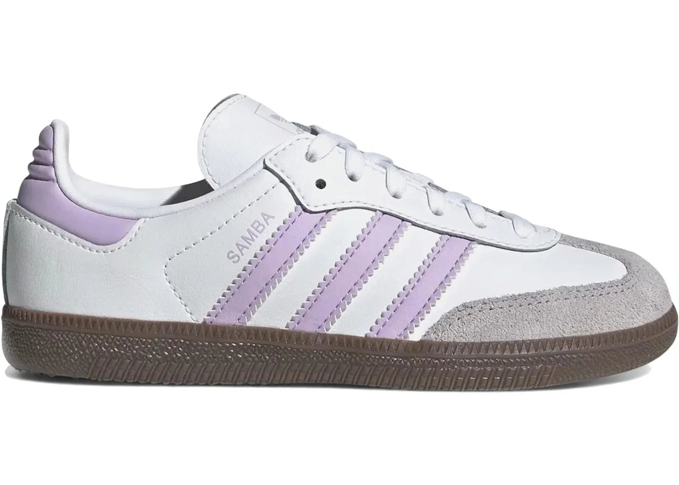 Детские кроссовки Lifestyle Adidas Samba OG, Cloud White/Powder Plum/Gum