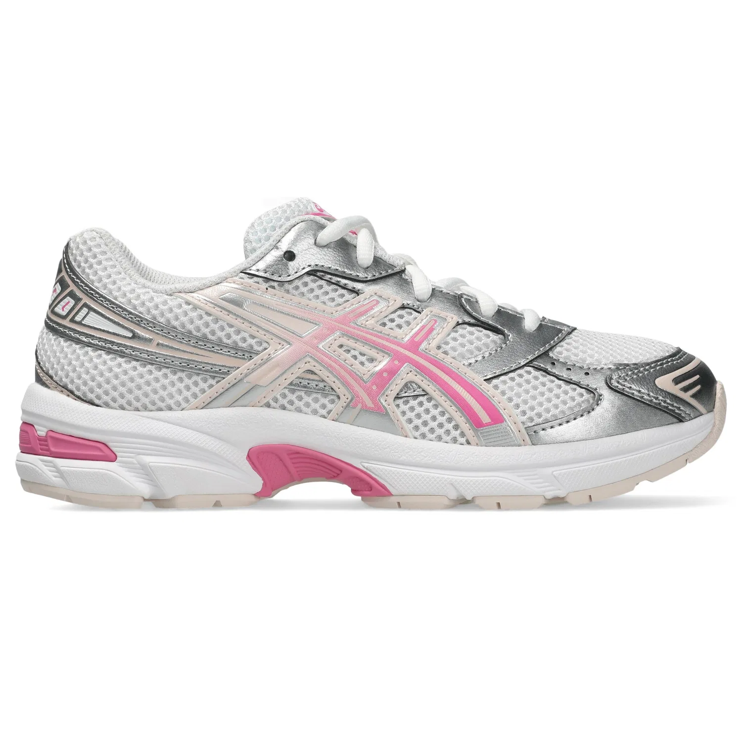 Детские кроссовки с технологией GEL ASICS SportStyle GEL-1130 GS, White/Dragon Fruit — фото 2