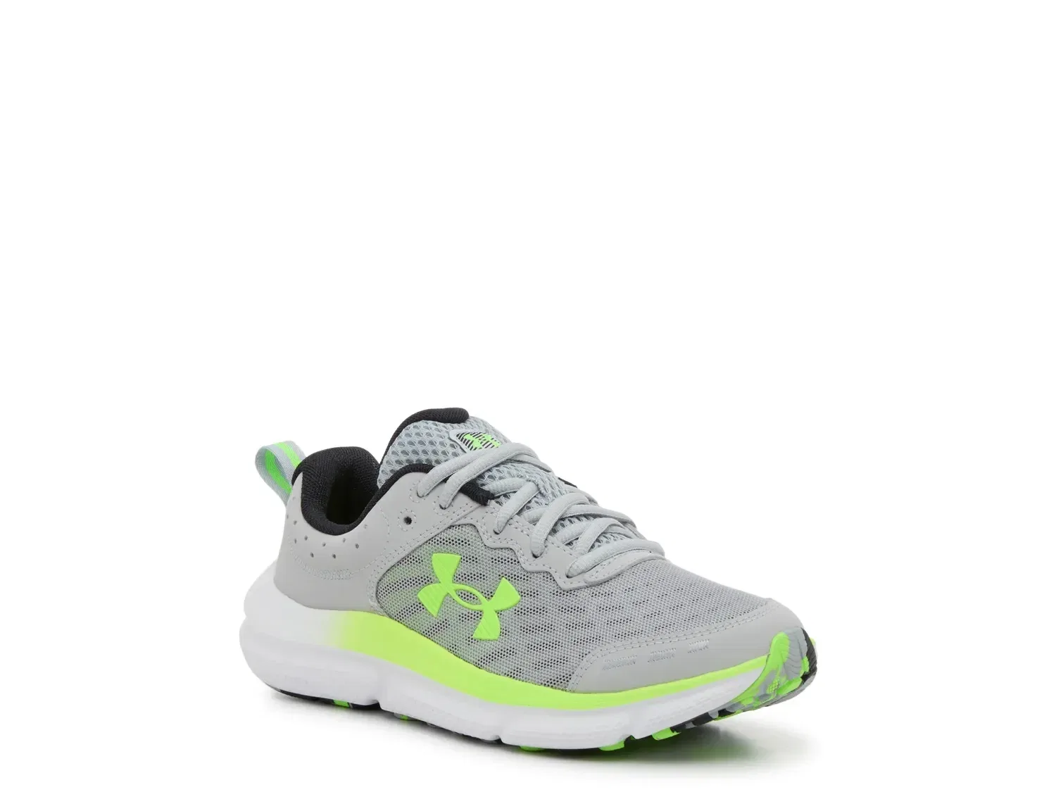Кроссовки Assert 10, Kids', Under Armour, серо-зеленые